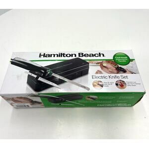 Hamilton Beach Electric Knife Set Stainless Steel Blades Ergonomic Handle